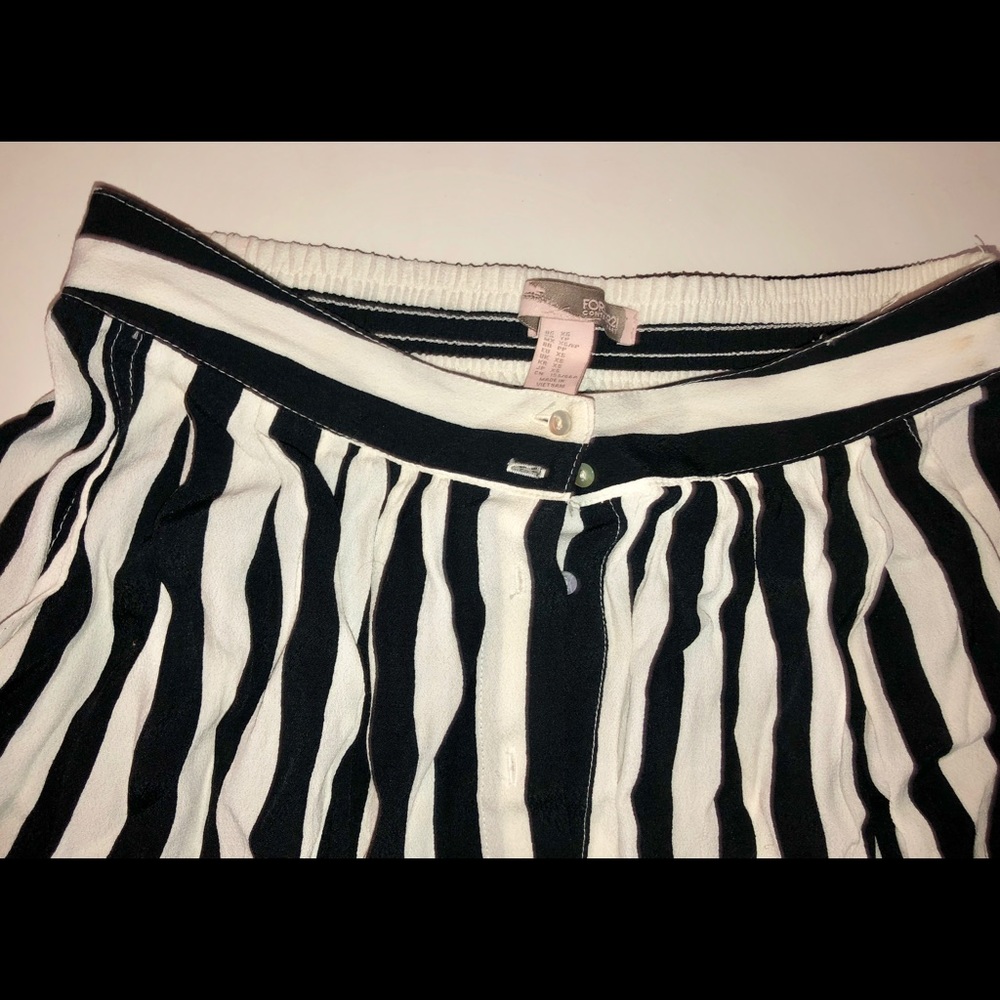 FOREVER21 Striped Knee Length Skirt